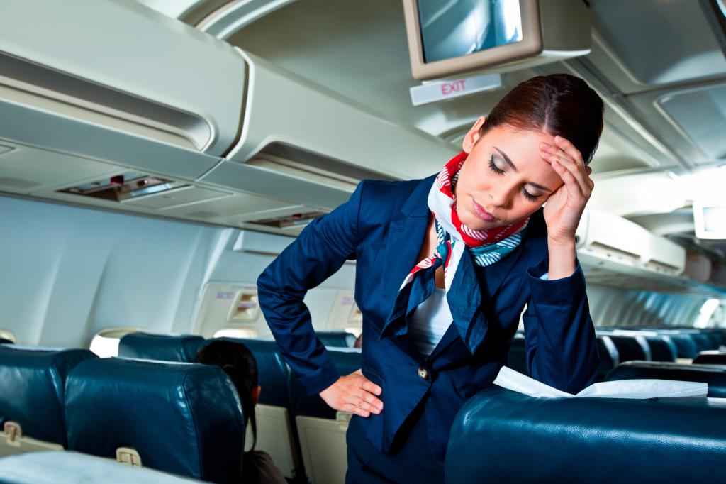 Flight attendants get roughed up by 'excited' passengers leaving 'unbelievable mess' after mile-high sex stunts