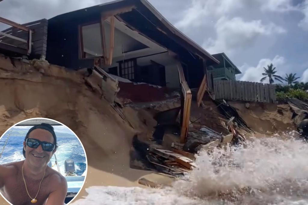 Hawaii sues homeowner after his home fell into the ocean despite efforts to save it